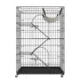 Catio, 4-lags store kattebure indendørs, aftagelig metal