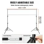 12 x 10 ft Heavy Duty Backlap Stand, Højde Justerbar