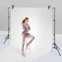 365.7 x 304.8 cm Heavy Duty Backdrop Stand, Height Adjustable Photography Backdrop Stand, Background Support System with 6 Clamp