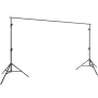 365.7 x 304.8 cm Heavy Duty Backdrop Stand, Height Adjustable Photography Backdrop Stand, Background Support System with 6 Clamp