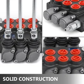 3 Spool hydraulic control valve,hydraulic valve unibody 3 spool valve ,Hydraulic Directional Control Valve 11gpm 40 L Double