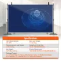 304.8 x 304.8 cm Pipe and Drape Kit, Heavy Duty Backdrop Stand with Carbon Steel Base, Adjustable Backdrop Support with 6 Clamps