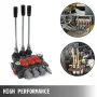 3 Spool Hydraulic Control Valve 11GPM Hydraulic Directional Control Valve Double Acting Hydraulic Valve for Tractors Loaders Tan