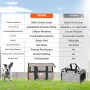 Cat Carrier with Wheels, Airline Approved Rolling Pet Carrier with Telescopic Handle and Shoulder Strap, Dog Carrier with Wheels