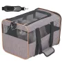 Cat Carrier with Wheels, Airline Approved Rolling Pet Carrier with Telescopic Handle and Shoulder Strap, Dog Carrier with Wheels