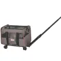Cat Carrier with Wheels, Airline Approved Rolling Pet Carrier with Telescopic Handle and Shoulder Strap, Dog Carrier with Wheels