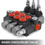 3 spole hydraulisk kontrolventil, hydraulisk ventil unibody 3