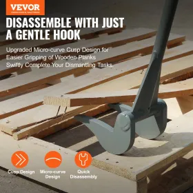 Pallet Buster, 50-tommer håndtag, 2000 lbs vægtkapacitet, Q235