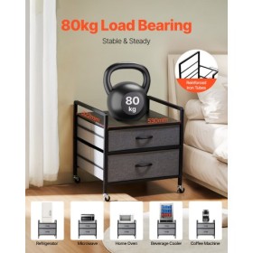 Mini Køleskab Stand med opbevaring 176 lbs Grå mini Køleskab Tabel 2 Skuffer