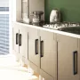 30 Pack Cabinet Pulls, 3in / 76mm Center to Center Slim Square Kitchen Cabinet Drawer, Stainless Steel Modern Kitchen Cupboard D