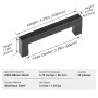 30 Pack Cabinet Pulls, 3.86in / 96mm Center to Center Slim Square Kitchen Cabinet Drawer, Stainless Steel Modern Kitchen Cupboar