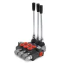 3 Spool Hydraulic Control Valve 11GPM Hydraulic Directional Control Valve Double Acting Hydraulic Valve for Tractors Loaders Tan