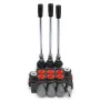 3 Spool Hydraulic Control Valve 11GPM Hydraulic Directional Control Valve Double Acting Hydraulic Valve for Tractors Loaders Tan