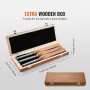 Lathe Chisel Set 3PCS Wood Working Turning Tools Carbide Steel Toolbox