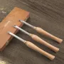 Lathe Chisel Set 3PCS Wood Working Turning Tools Carbide Steel Toolbox