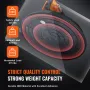 Glass Suction Cup, 20.3 cm 279 kg Load Capacity, Vacuum Suction Cup with Steel Handle and Carry Box, Heavy Duty Industrial Sucti