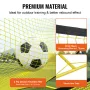 Soccer Trainer, 2-IN-1 Portable Soccer Rebounder Net, 182.9 x129.5 cm Iron Soccer Practice Equipment, Sports Football Rebounder 