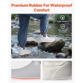 Men's Ankle Deck Boots Waterproof Anti-Slip Work Rain Boots Size 12 US