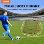Fodbold rebounder rebound net, kick-back 39 "x39", bærbare