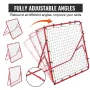 Soccer Rebounder Rebound Net, Kick-Back 99.1x99.1 cm, Portable Football Training Gifts, Fully Goal Net, Aids & Equipment for Kid
