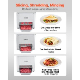 Electric Meat Cutter Machine 550W Commercial Meat Slicer Cutting Machine