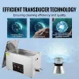 Ultralydrenser med digital timer og varmeapparat, professionel