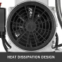 Vertical Air Compressor 6.6 Gallon Ultra Quiet Oil-Free Air Compressor 30L Tank Silent Air Compressor 850W Oil Free Compressor L