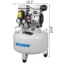 Vertical Air Compressor 6.6 Gallon Ultra Quiet Oil-Free Air Compressor 30L Tank Silent Air Compressor 850W Oil Free Compressor L