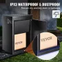 Package Delivery Boxes for Outside 39.1 x 26.9 x 52.1 cm, Galvanized Steel Wall Mount Mailbox with Coded Lock, Anti-Theft Baffle