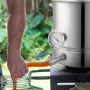 Kedel af rustfrit stål, 5 gallon bryggeri, tri lag bund til øl