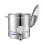 Stainless Steel Kettle, 18.9 L Brewing Pot, Tri Ply Bottom for Beer, Brew Kettle Pot, Home Brewing Supplies Includes Lid, Handle