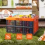 Plastic Collapsible Storage Basket, 45L 3 Packs, Folding Stackable Storage Containers/Bins with Handles, Large Heavy Duty Contai