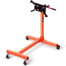 Engine Stand, 340 kg Rotating Engine Motor Stand with 360 Degree Adjustable Head, Cast Iron Motor Hoist Dolly, 4-Caster, 4