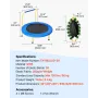 91.4 cm Trampoline for Kids, 91.4 cm Trampolines Indoor/Outdoor Trampoline for Toddlers, Foldable Mini Baby Trampoline with Foam