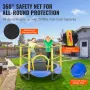 5ft trampolin til børn, 60 "indendørs udendørs trampolin med