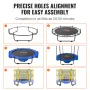 5ft trampolin til børn, 60 "indendørs udendørs trampolin med