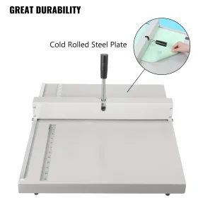48cm Manual Creasing Machine 19inch Paper Card Creasing Machine Paper Creaser Scoring Machine with Magnetic Backstop A3