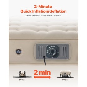 Air Mattress with Frame & Pump 1 Person Inflatable Camping Cot 300lbs