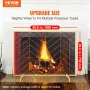 Pejsskærm Enkeltpanel, Robust Iron Mesh Pejsskærm, 980 (L) X758