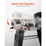 Metal Band Saw with Base, Rectangular Cutting Capacity 4 in x 6 in, Hacksaw with 550W 220V Motor, 0-45Â° Angle Adjustment,