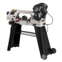 Metal Band Saw with Base, Rectangular Cutting Capacity 4 in x 6 in, Hacksaw with 550W 220V Motor, 0-45Â° Angle Adjustment,