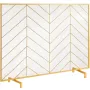 Pejsskærm Enkeltpanel, Robust Iron Mesh Pejsskærm, 980 (L) X758