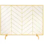 Pejsskærm Enkeltpanel, Robust Iron Mesh Pejsskærm, 980 (L) X758