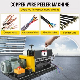 400W Electric Wire Stripping Machine, 1.5-38mm Portable Automatic Wire Stripper, Cable Benchtop Wire Stripping Machine with 10