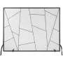 Fireplace Screen Single Panel, Sturdy Iron Mesh Fireplace Screen, 906(L) x720(H)MM Spark Guard Cover, Simple Installation, Free 