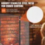 Fireplace Screen 3 Panel, Sturdy Iron Mesh Fireplace Screen, 122(L)x76.7(H)CM Spark Guard Cover, No Assembly Required, Free Stan