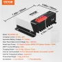 50A MPPT Solar Charge Controller, 12V / 24V Auto DC Input