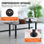 406.4MM Adjustable Desk Legs, Reinforced Steel Office Table Furniture legs Set of 4 for DIY, 1200 lbs Load Capacity Heavy Duty D