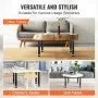 406.4MM Adjustable Desk Legs, Reinforced Steel Office Table Furniture legs Set of 4 for DIY, 1200 lbs Load Capacity Heavy Duty D