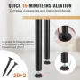 406.4MM Adjustable Desk Legs, Reinforced Steel Office Table Furniture legs Set of 4 for DIY, 1200 lbs Load Capacity Heavy Duty D
